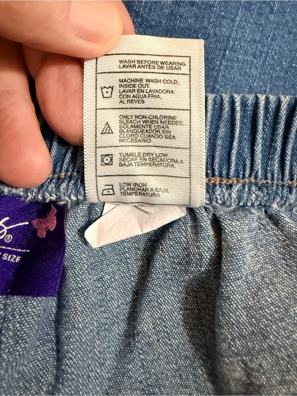 Just My Size Women’s 2X pull on denim shorts in a bundle of 3 - Picture 4 of 4